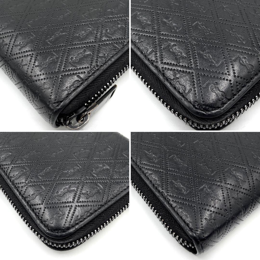 【完売品・未使用級】サンローラン 長財布 ル・モノグラム ラウンド YSL 総柄