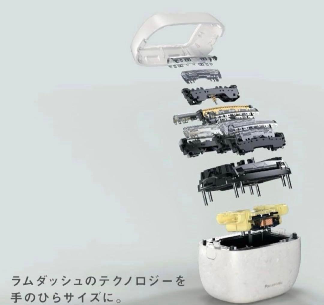 【美品】パナソニック ラムダッシュパームイン マーブルブラックES-PV6A-K