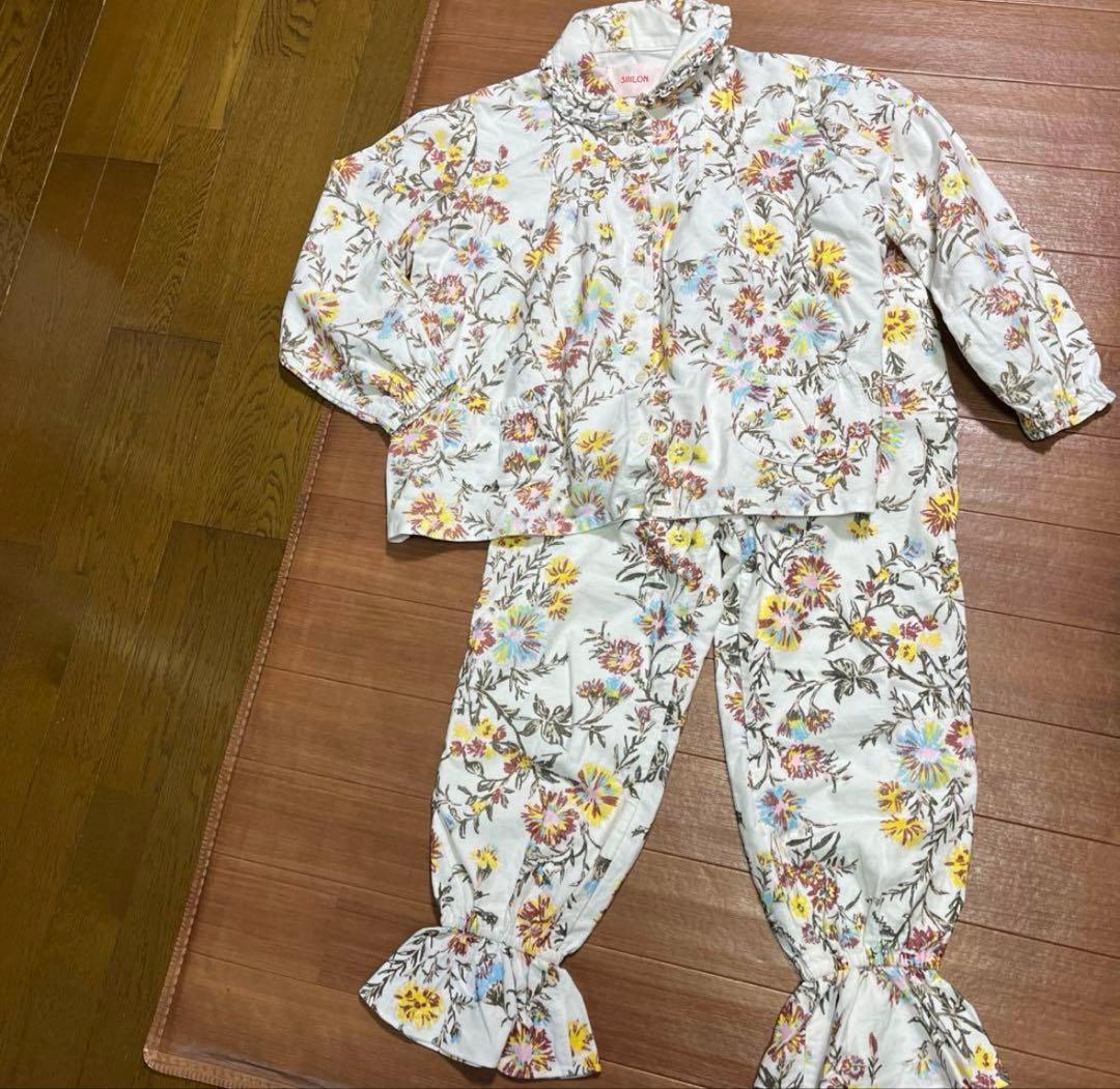 SIIILON 花柄ブラウス＆パンツ