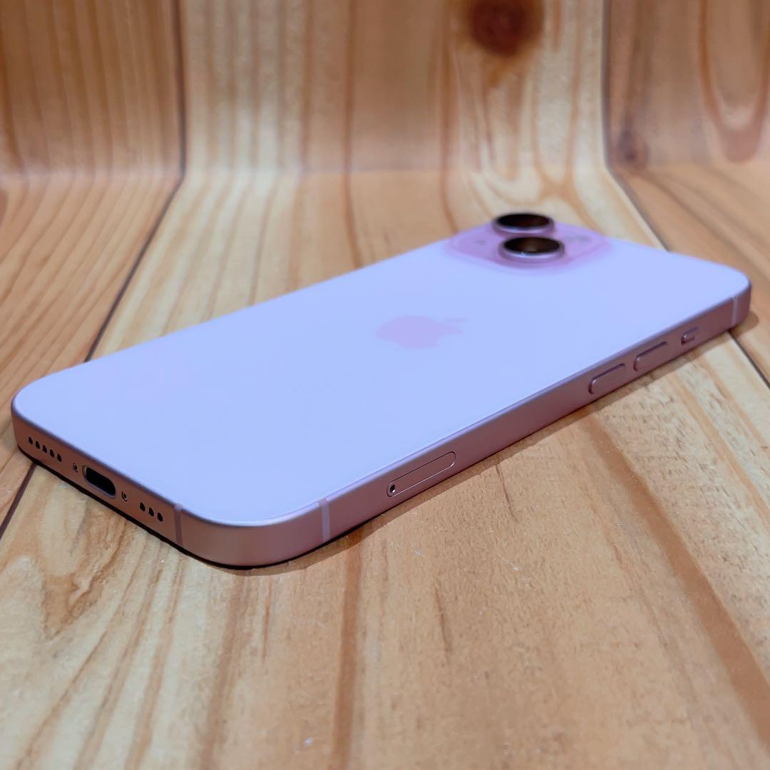 SIMフリー 本体 iPhone 15 128 GB 612 ピンク 電池良好