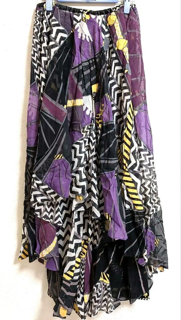 ツモリチサト　テント柄　ワンピース　パープル