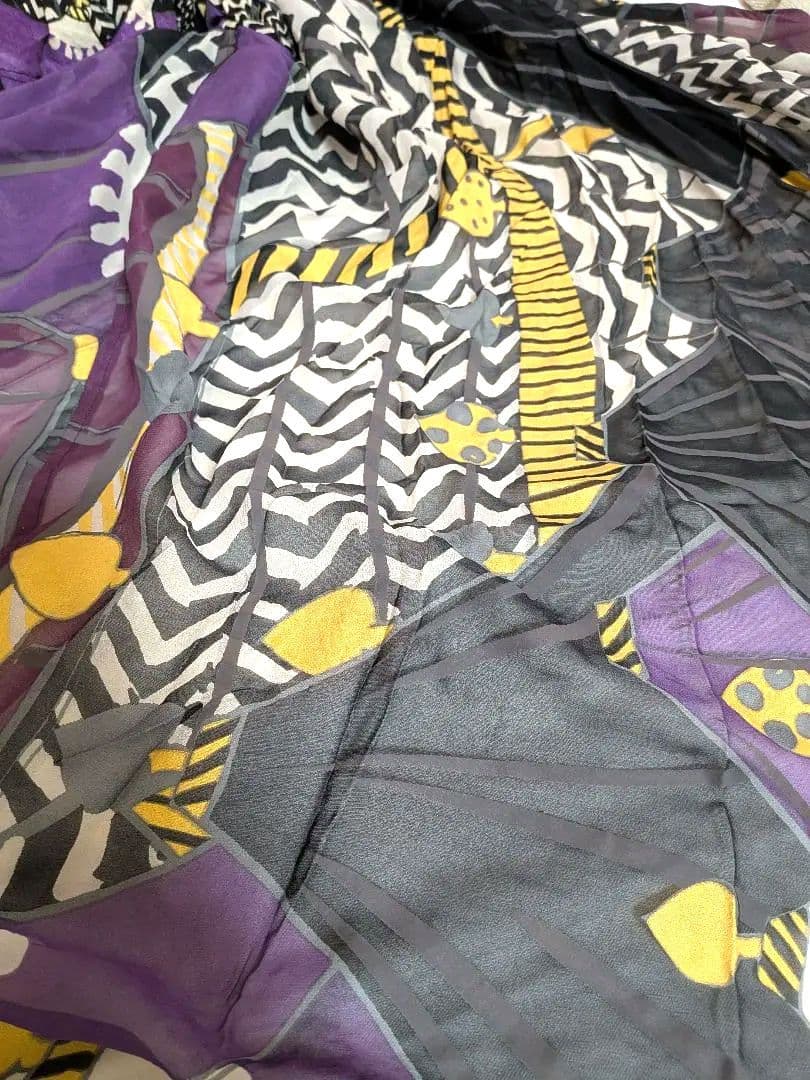 ツモリチサト　テント柄　ワンピース　パープル