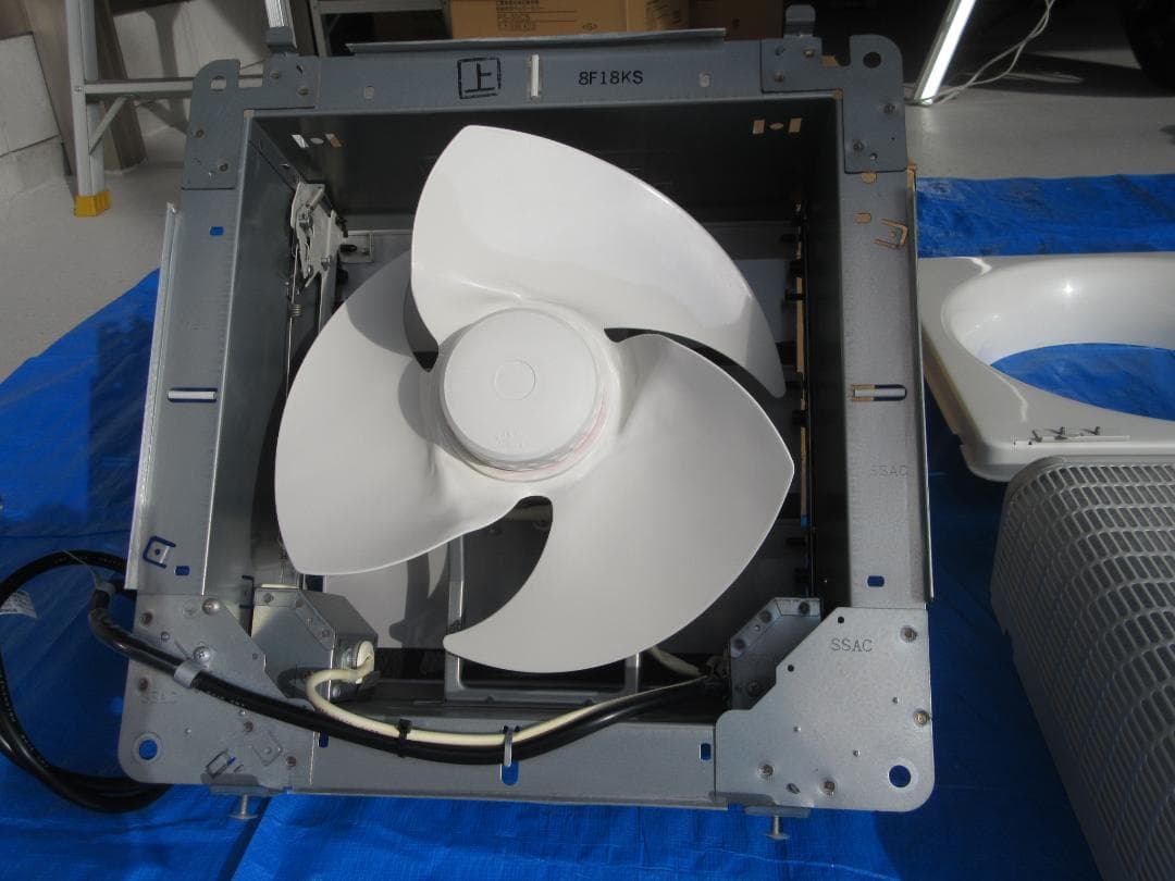 三菱業務用有圧換気扇 給気形 30cm メッシュタイプ 100V 電動シャッター