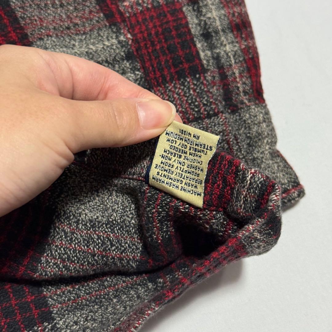 ぱ*ち様 90s L RRL 三ツ星　シャドーチェック　コットン シャツ