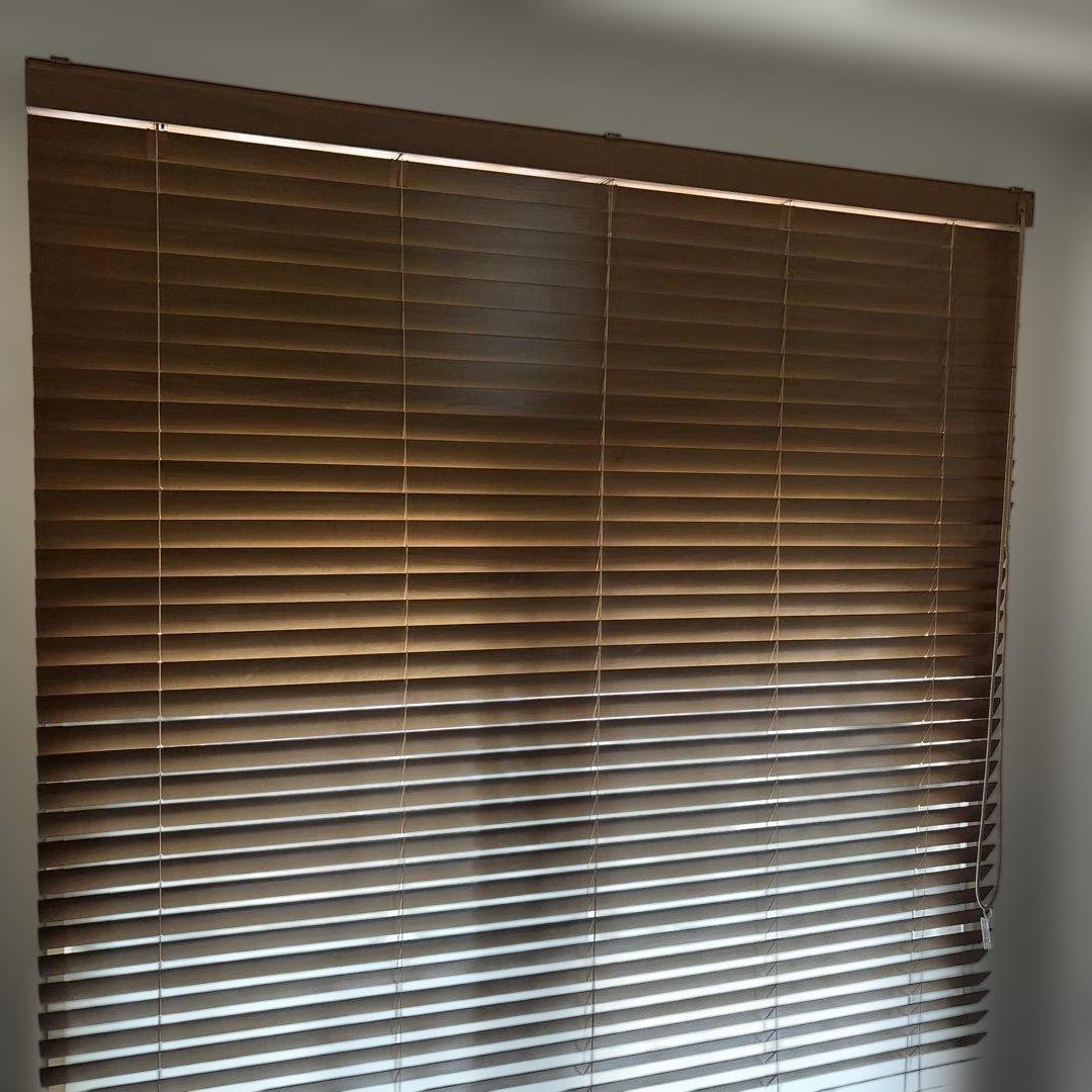 うるふタチカワ木製ブラインドフォレティアエグゼ　スラット50ライトブラウン