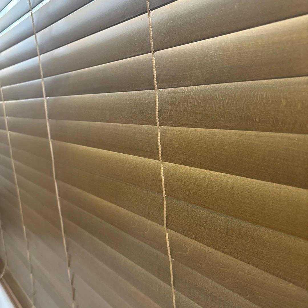 うるふタチカワ木製ブラインドフォレティアエグゼ　スラット50ライトブラウン