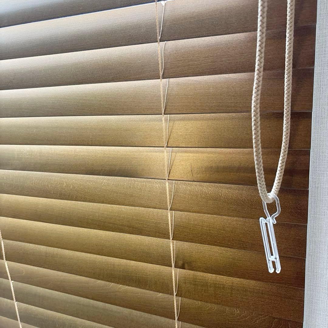 うるふタチカワ木製ブラインドフォレティアエグゼ　スラット50ライトブラウン