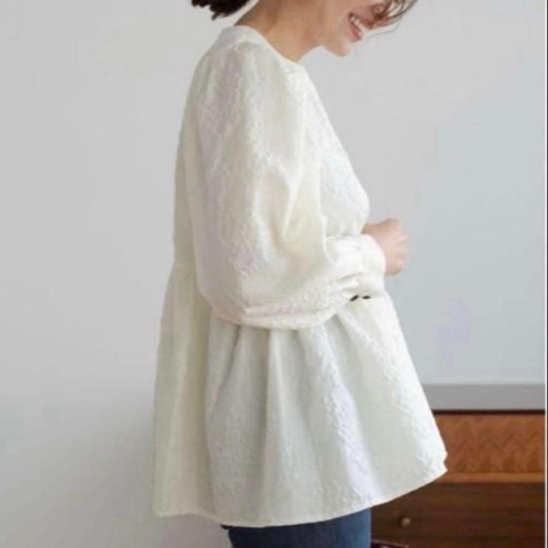 極美品✨ohga furuit オーガ フローラルパターンブラウス ペプラム