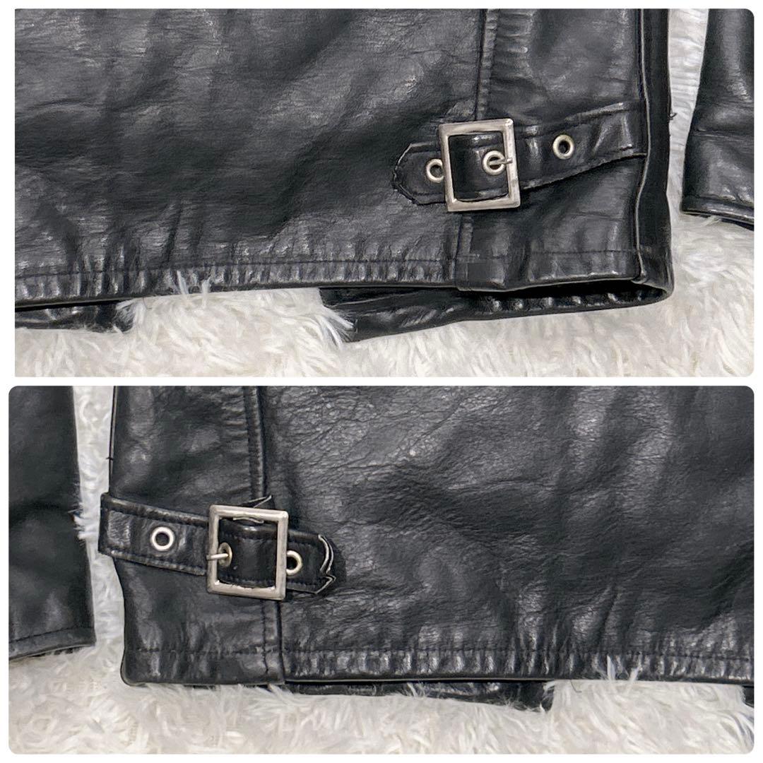 Schott ショット レザージャケット牛革 32 シングルライダース 黒USA