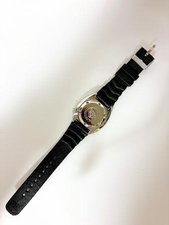 SEIKO ダイバーズウォッチ ブラック ラバーベルト 6309-7040 不動