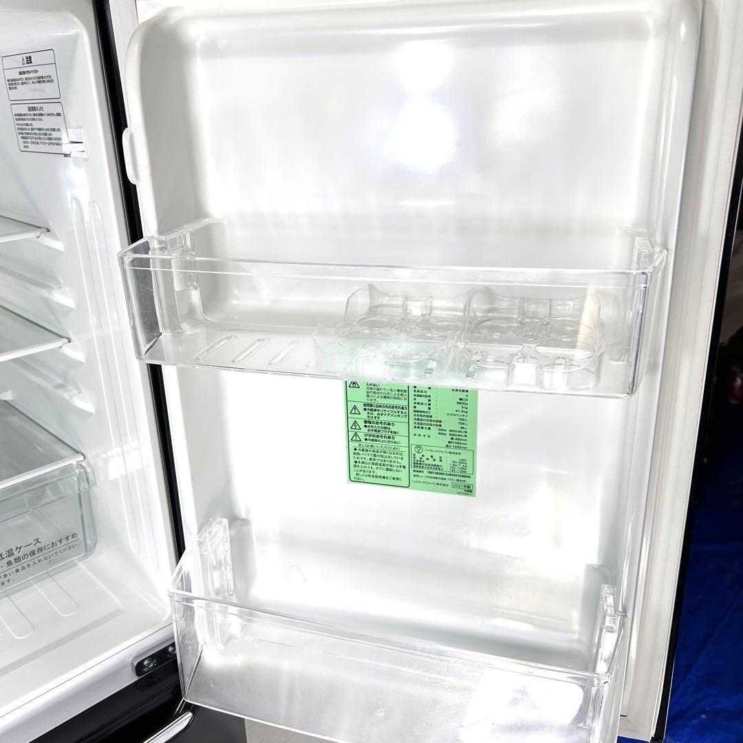 【送料無料】Hisense 150L 冷蔵庫 HR-D15CB 2021年製★
