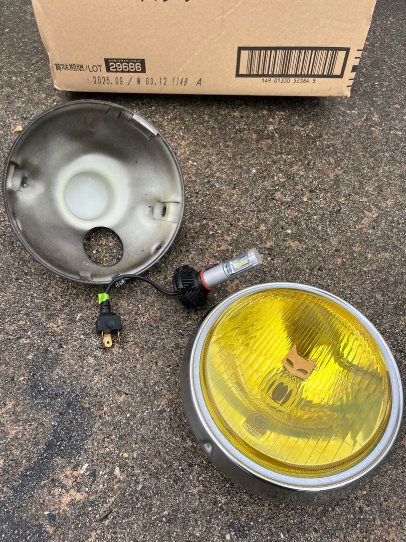 マーシャルタイプヘッドライト　マーシャル純正ケース