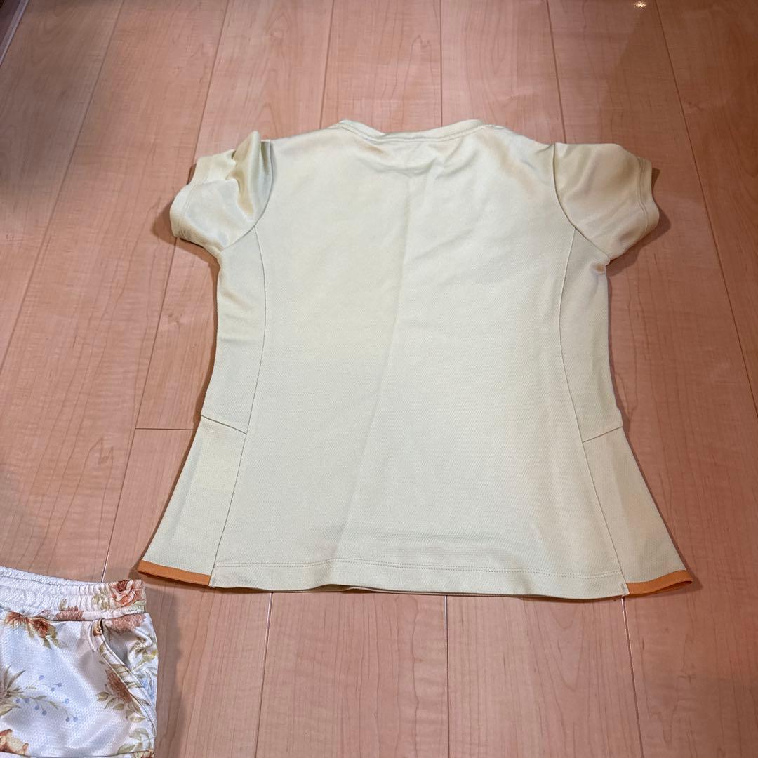 Admiral テニスウェア ライトイエロー 花柄スカート