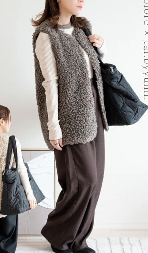 しまむら　yumi ハッピーバッグ　福袋 2026 中薄橙　ベージュ　陽　L