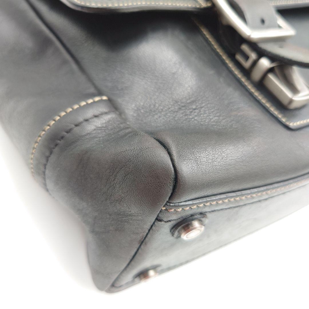 COACH オールドコーチ ビジネスバッグ 2way レザー 黒 トンプソン