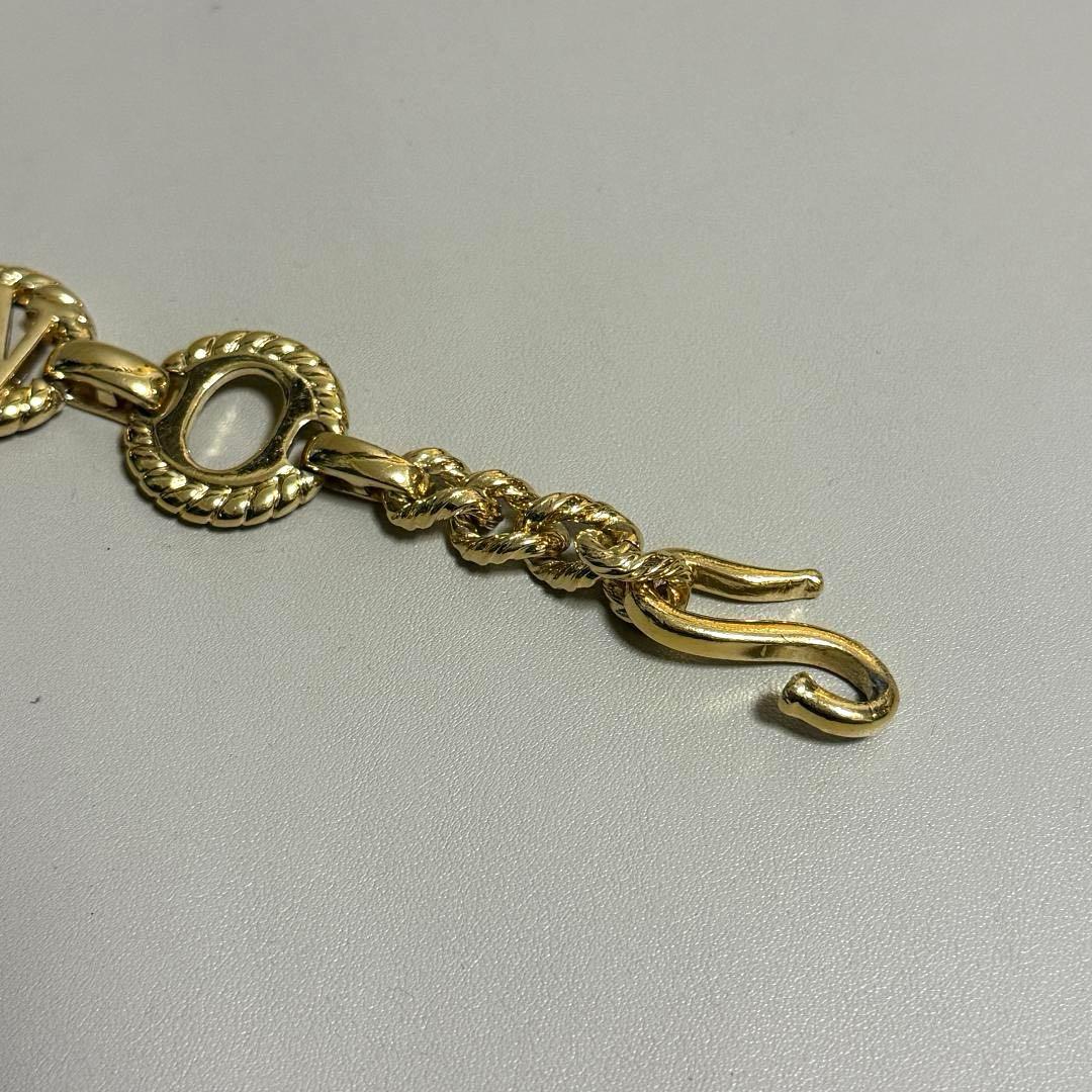 希少✨VALENTINO ヴァレンティノ メタル チェーンベルト ロゴ ゴールド