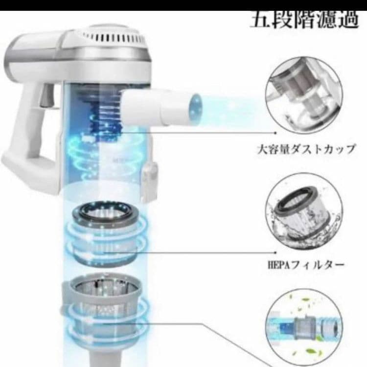 コードレス掃除機 H10 強弱切替 コンパクト超軽量 2Way 強吸引力
