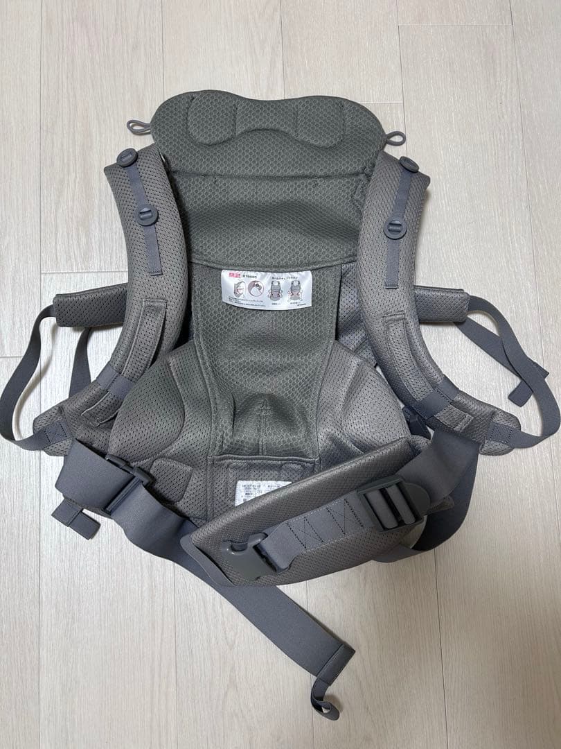 エールべべ・ベビーキャリアスリーqd ニュアンスグレー【AILEBEBE】