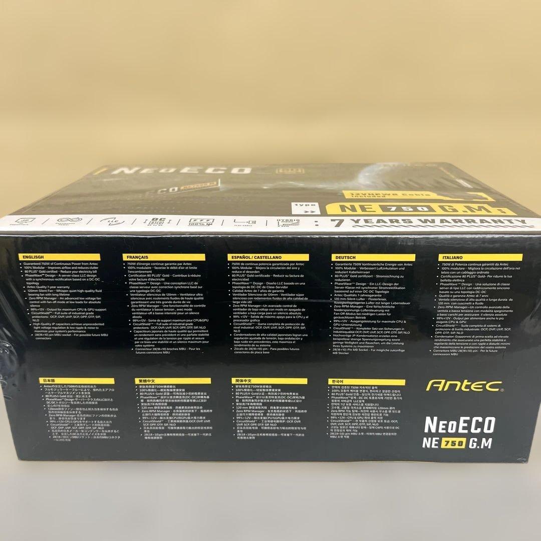 601438 ANTEC 80PLUS 電源ユニット「NE750G M 」