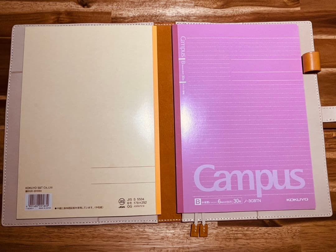 PINK_PSYCHEDELIA様ご確認用　B5　ノートカバー　本革