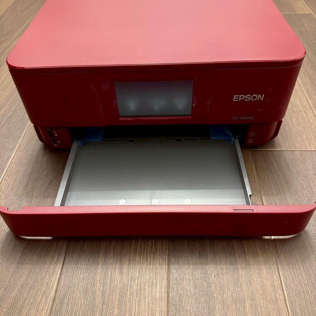 EPSON エプソン　EP-880AR レッド　インクジェット複合機　プリンター