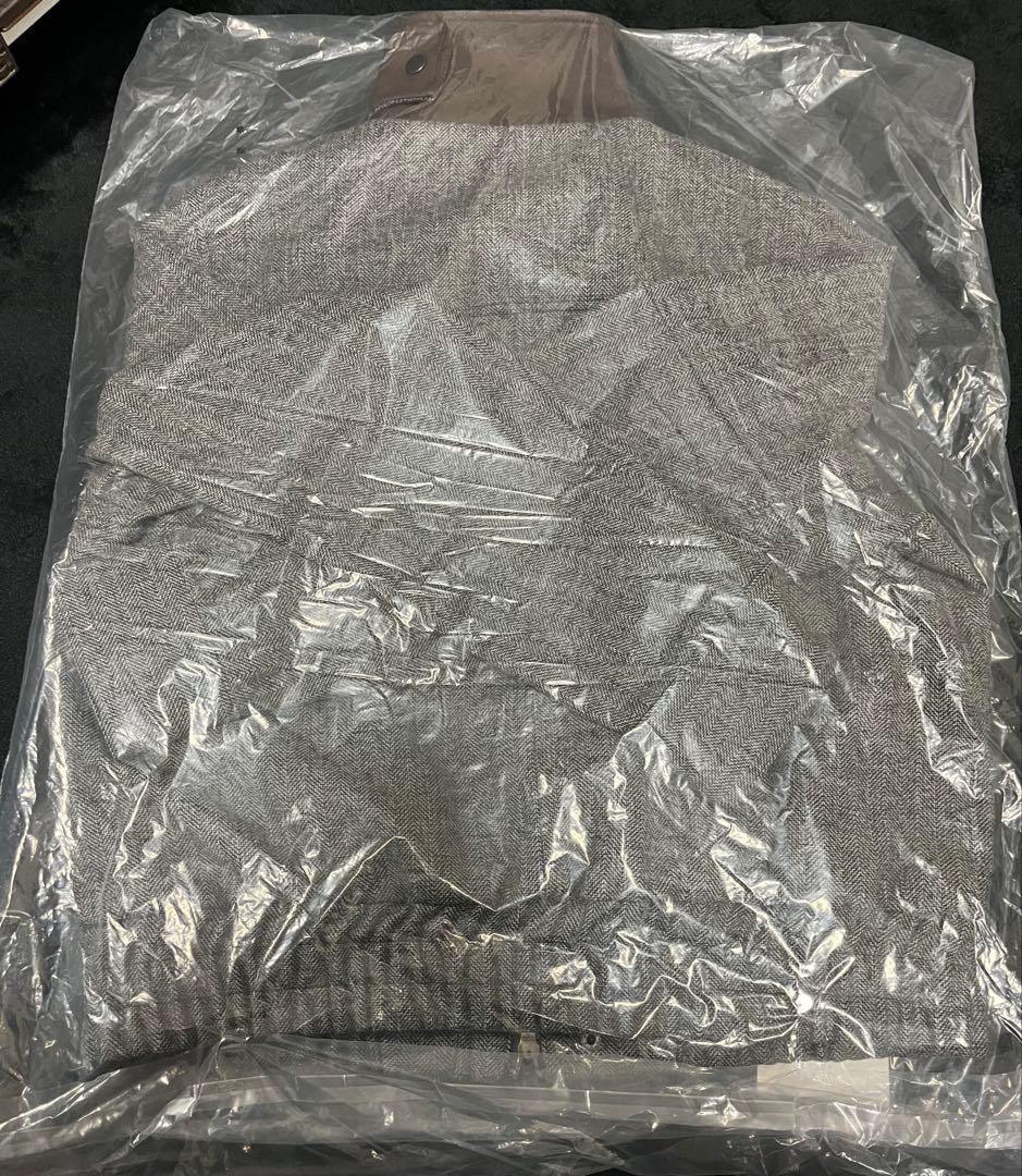 CLEL ウールブレンド ヘリンボーンツイードファイヤーマンブルゾン XS