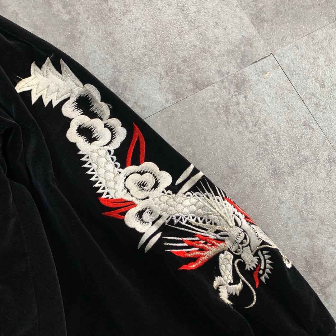 a*u様 プリンス商会　ベッチン　別珍　ベロア　スーベニアジャケット　黒　横須賀