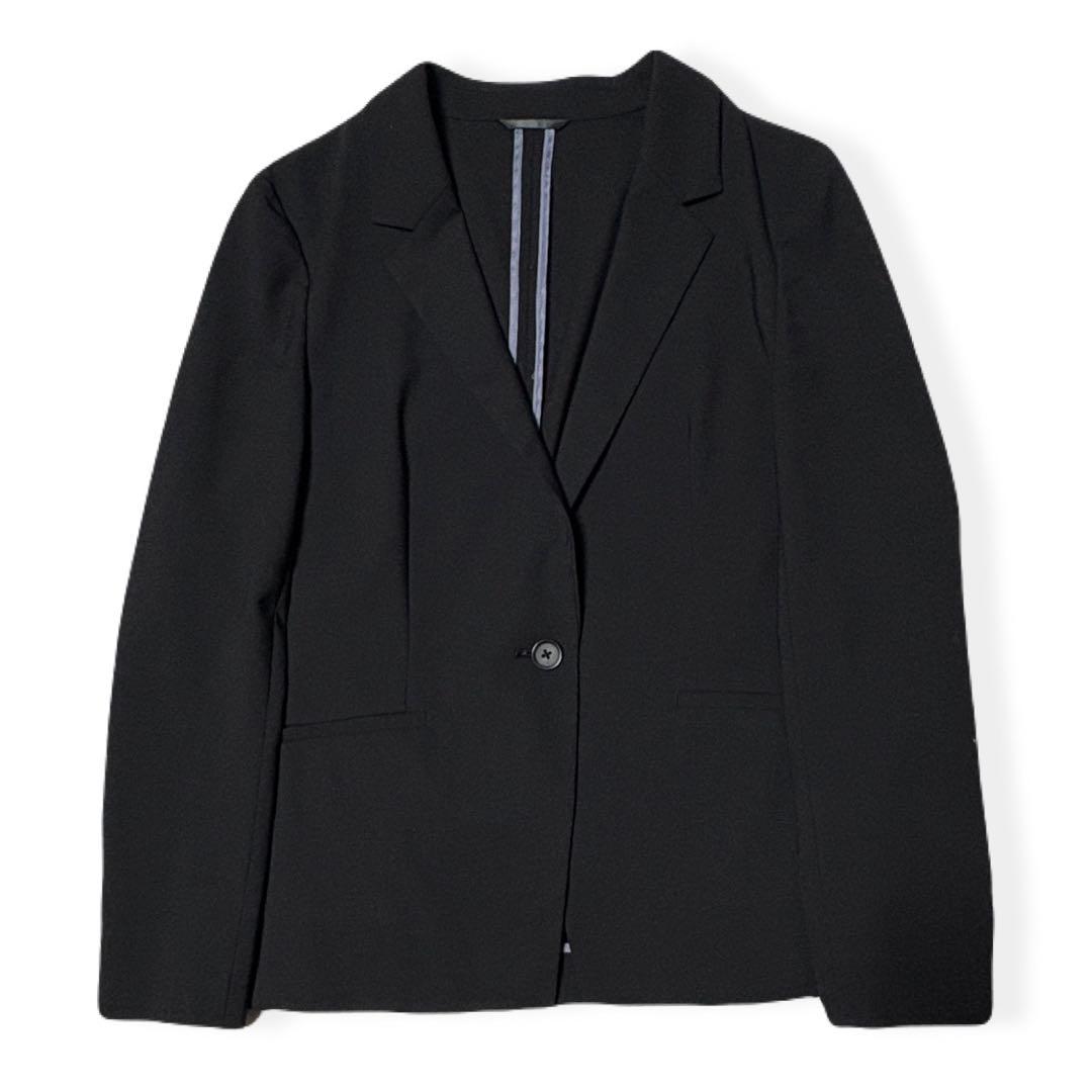 グリーンレーベル／ライトカチリラ パンツスーツ 洗える M ブラック 23SS