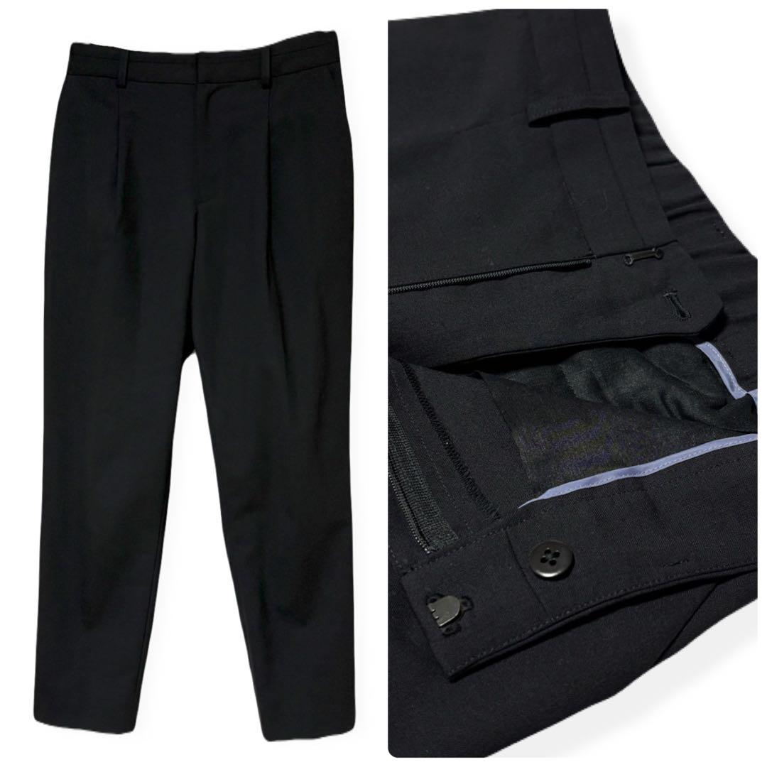 グリーンレーベル／ライトカチリラ パンツスーツ 洗える M ブラック 23SS