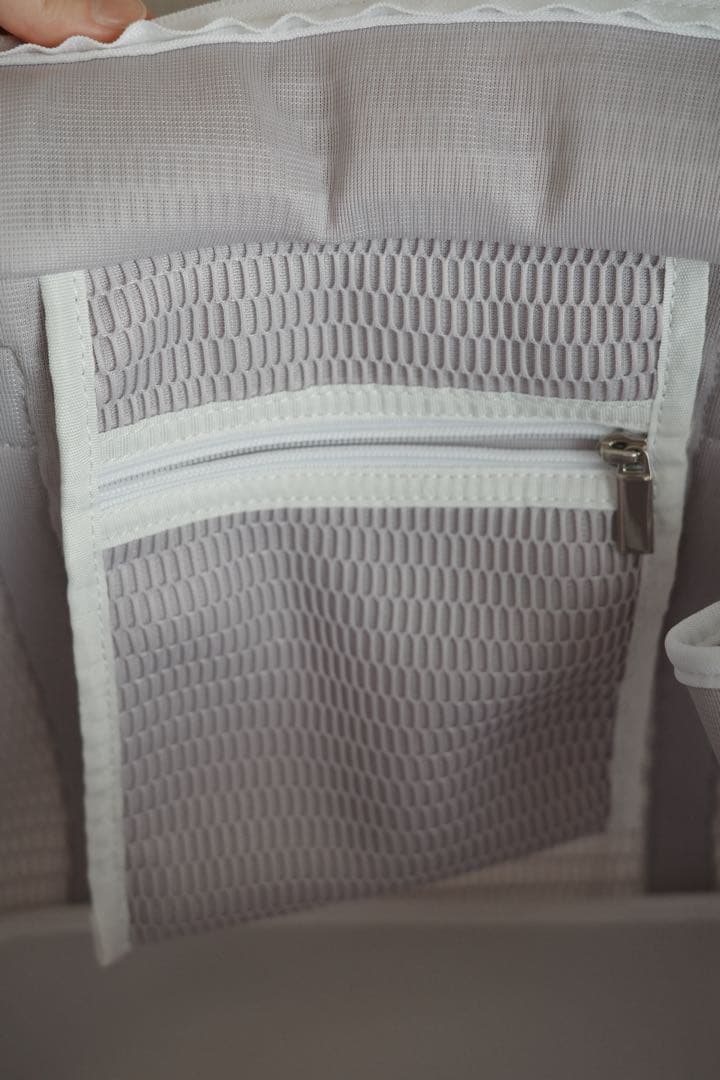 【ゆう】qbag paris ネスト L ジップ付 グレージュビアンコ