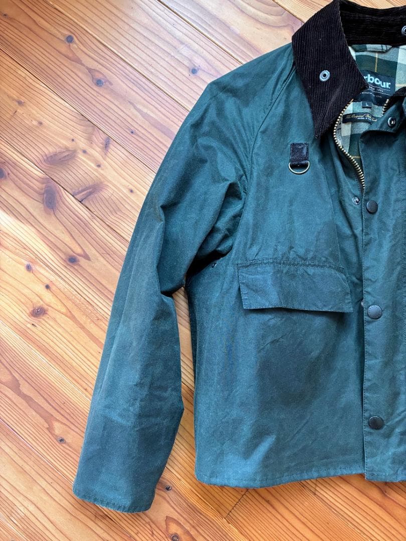 Barbour SPEY(スペイ) WAX JACKET セージグリーン L