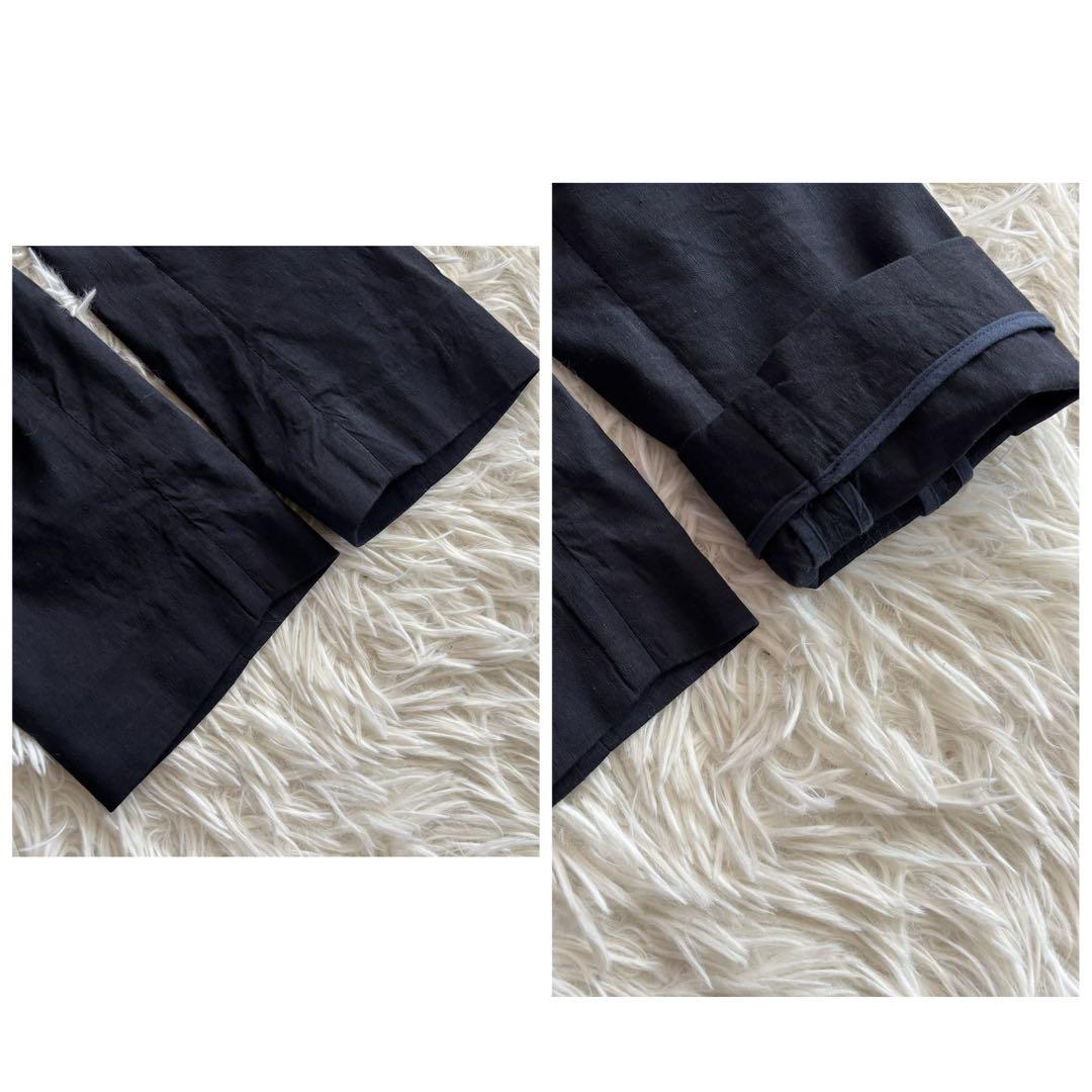 セオリー23SSパンツスーツセットアップEco Crunchリネン混大きいサイズ