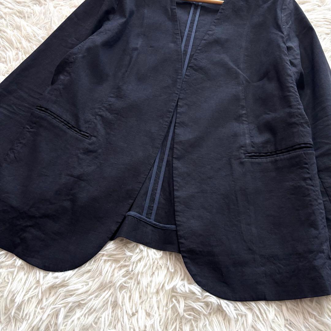 セオリー23SSパンツスーツセットアップEco Crunchリネン混大きいサイズ