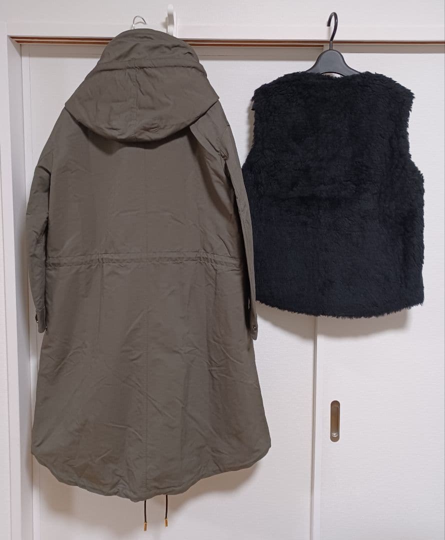 タグ付 2点セット Reracs 36 モッズコート　ボアベスト