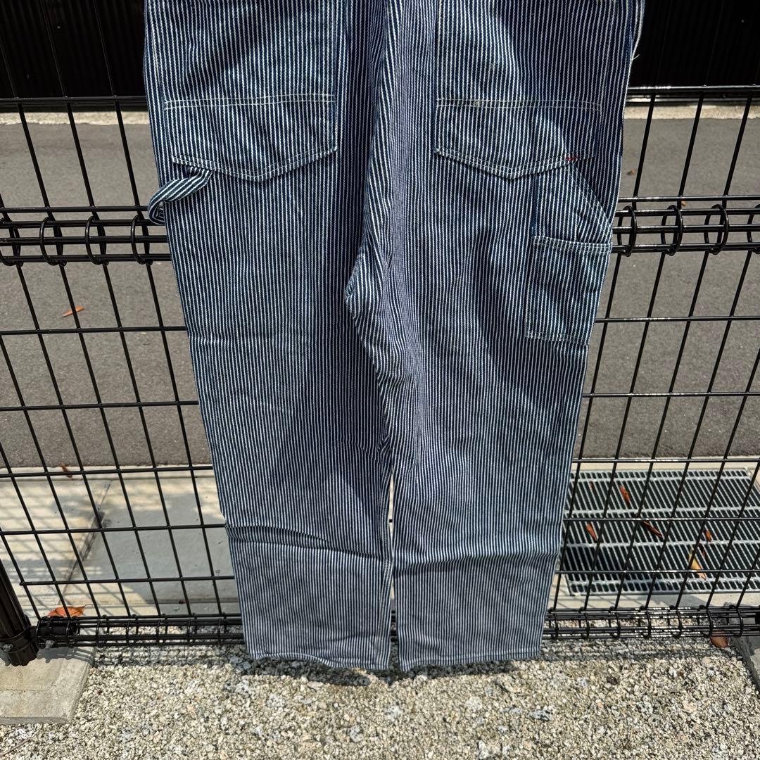 USA製 ROUND HOUSE オーバーオール ヒッコリーストライプ