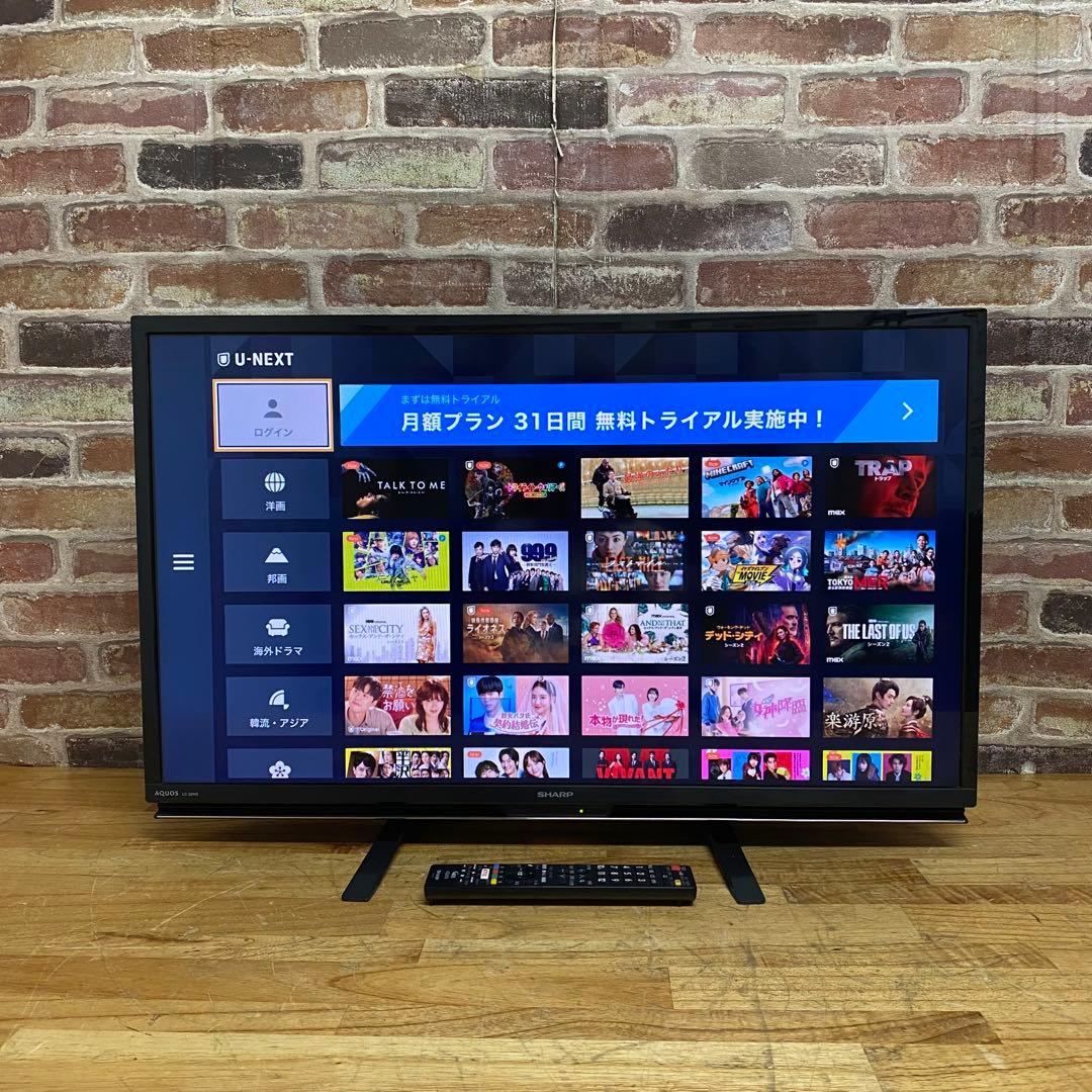シャープ 32V型 液晶テレビ LC-32W5 ハイビジョン ネット動画アプリ○