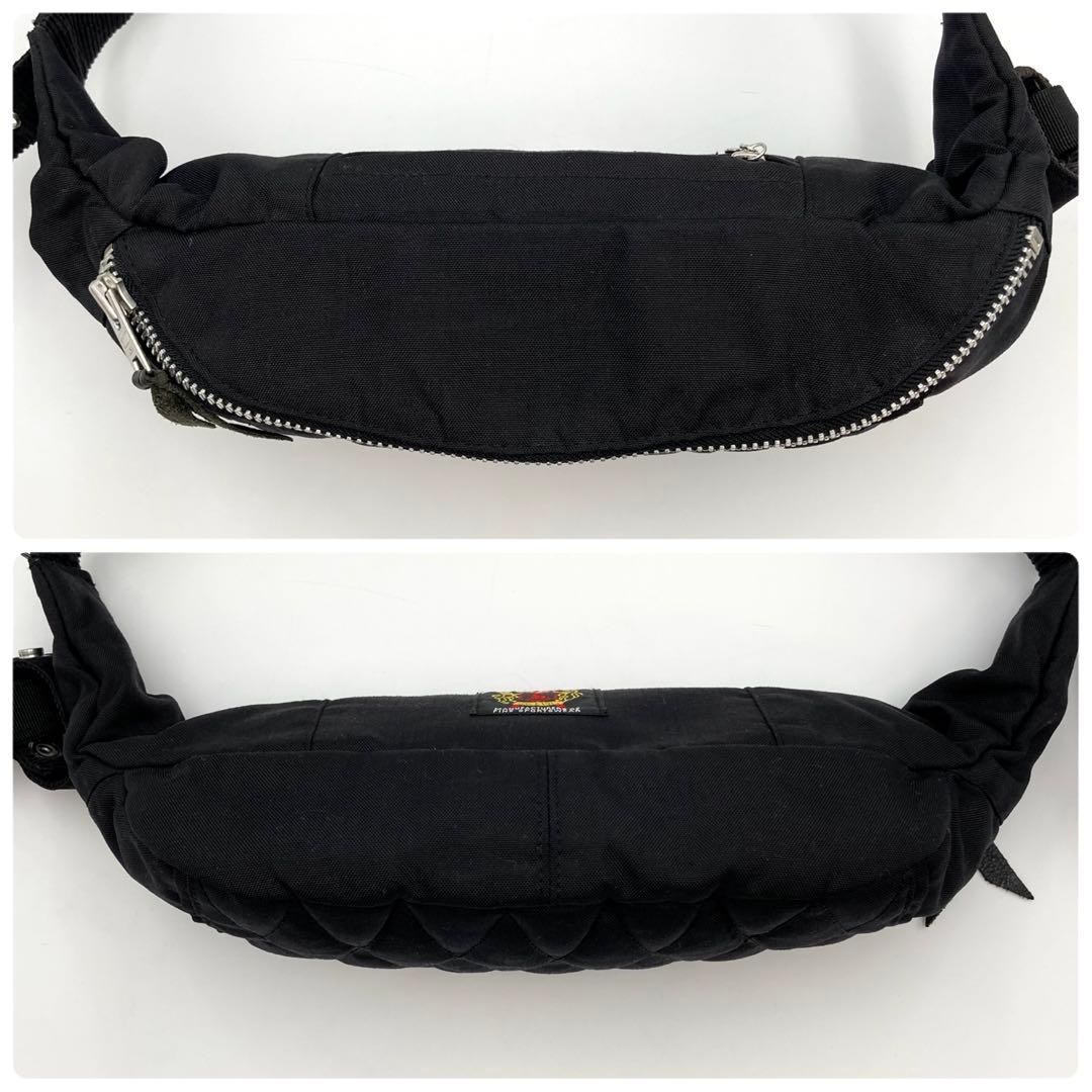 激レア！極美品✨ Schott ボディバッグ 黒 キルティング ボトルホルダー付