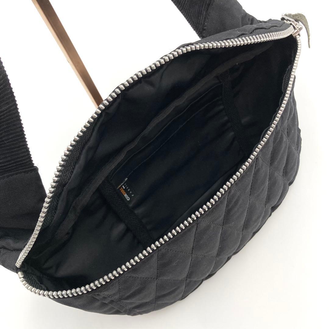 激レア！極美品✨ Schott ボディバッグ 黒 キルティング ボトルホルダー付