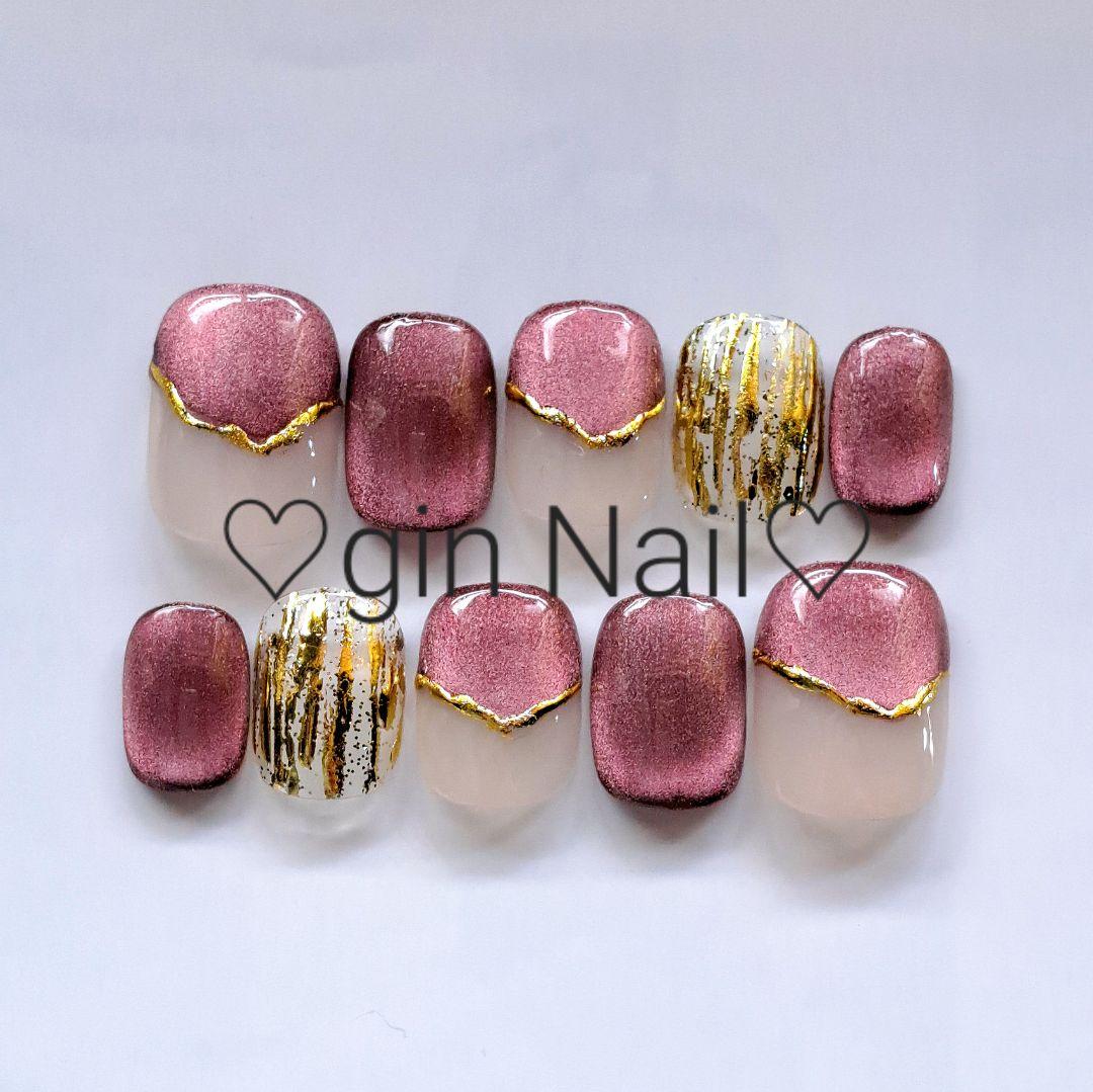 冬物セール❤️あめとSHOP❤️　ネイルチップ　オーダー　スキニーオーバル