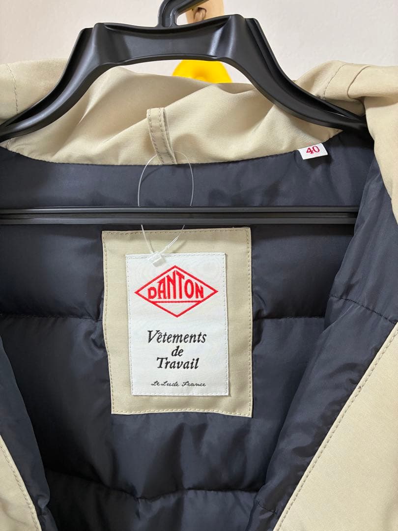 【DANTON 】(Bshop別注)ダウンジャケット 【40サイズ】【ベージュ】