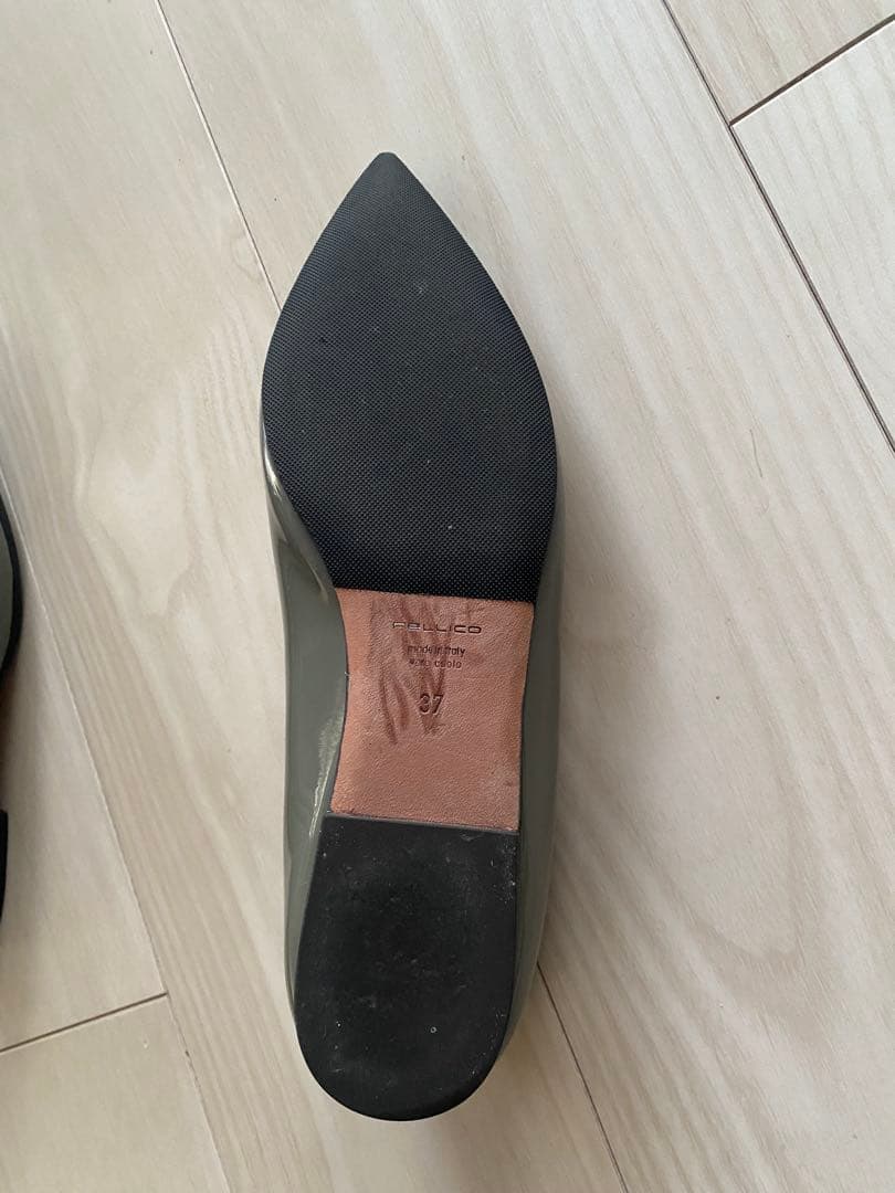 PELLICO グレー ポインテッドトゥ 37