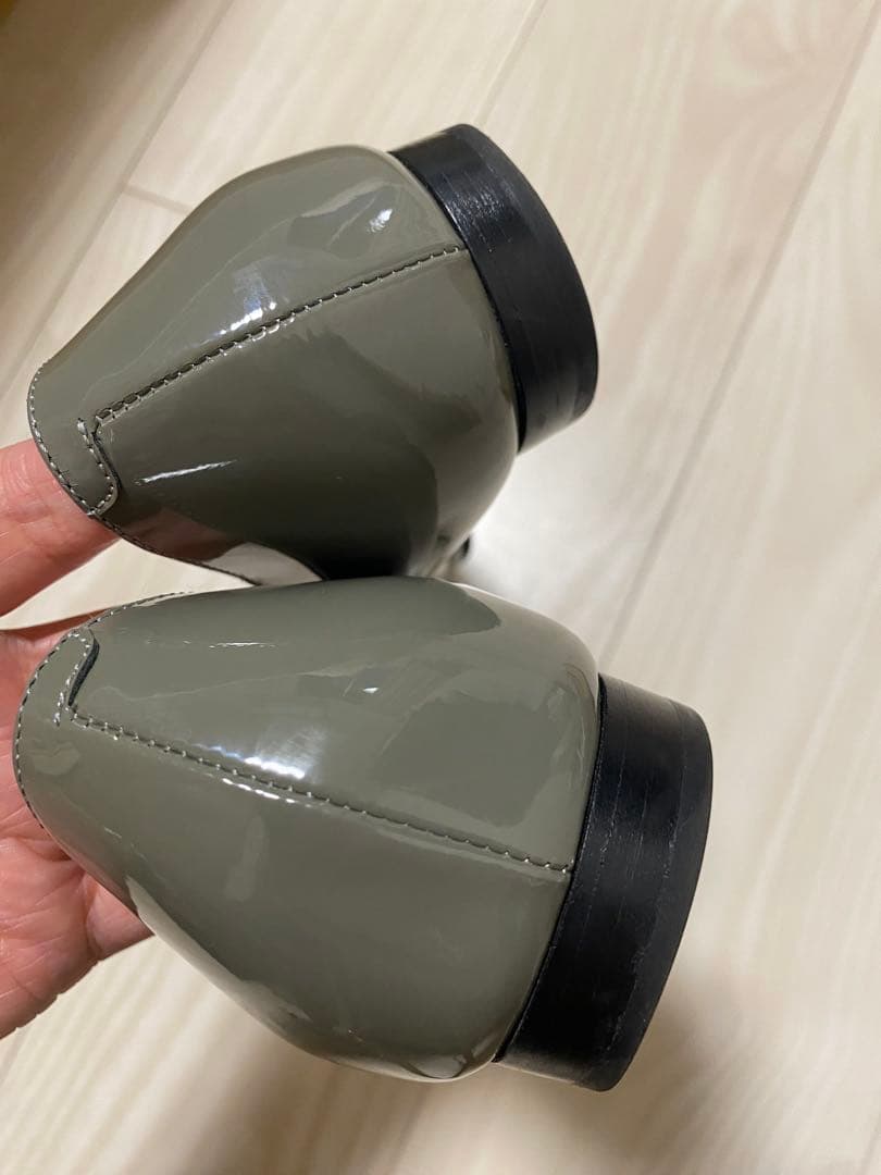 PELLICO グレー ポインテッドトゥ 37