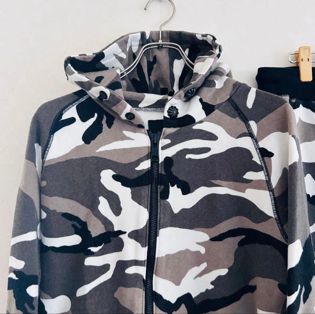 タカ　AKM エイケイエム カモフラ 迷彩 セットアップ パーカー