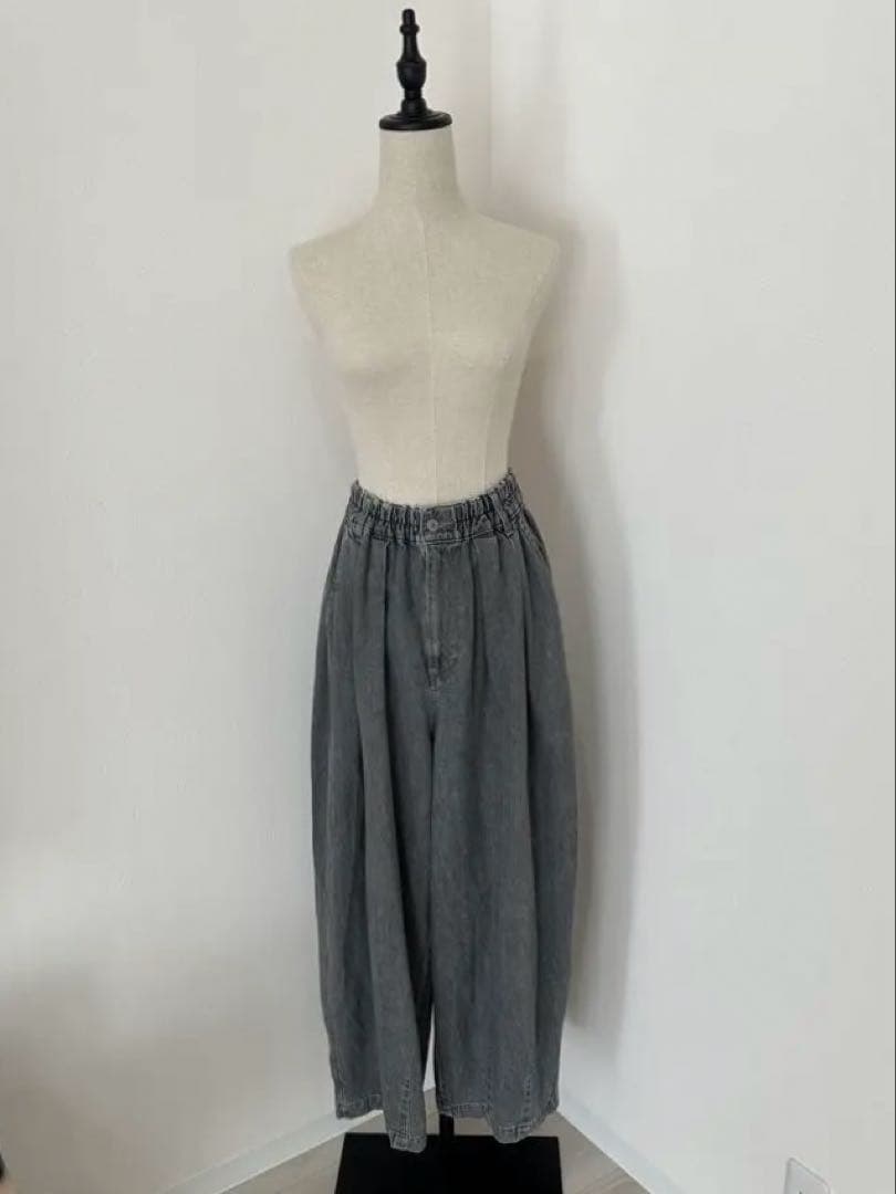 SOLAMONAT(ソラモナ) 5Pカーブジーンズ デニム/黒/ブラック/