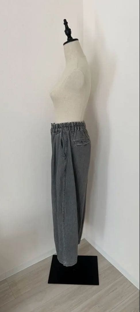 SOLAMONAT(ソラモナ) 5Pカーブジーンズ デニム/黒/ブラック/