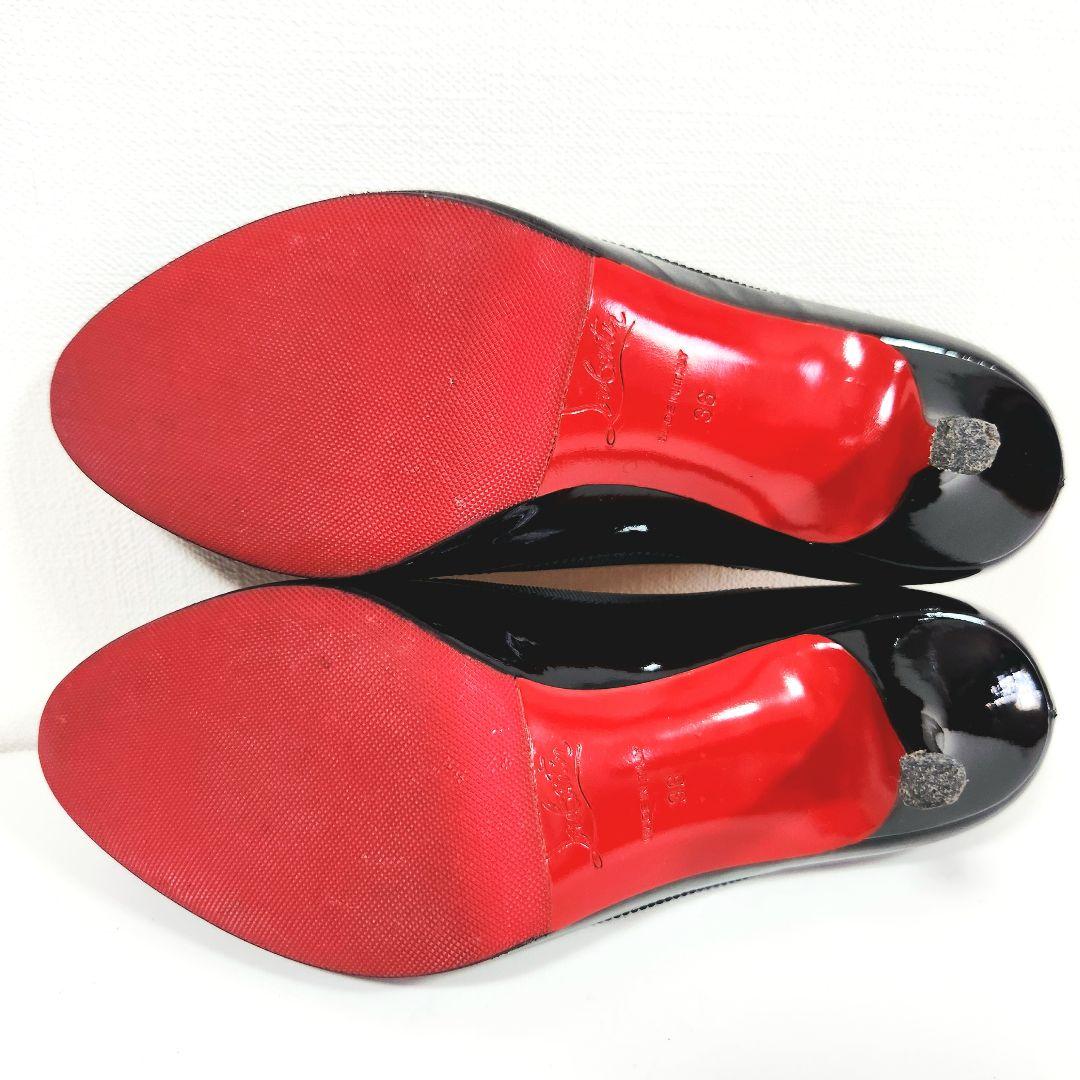 Christian Louboutin パンプス レッドソール エナメル リボン