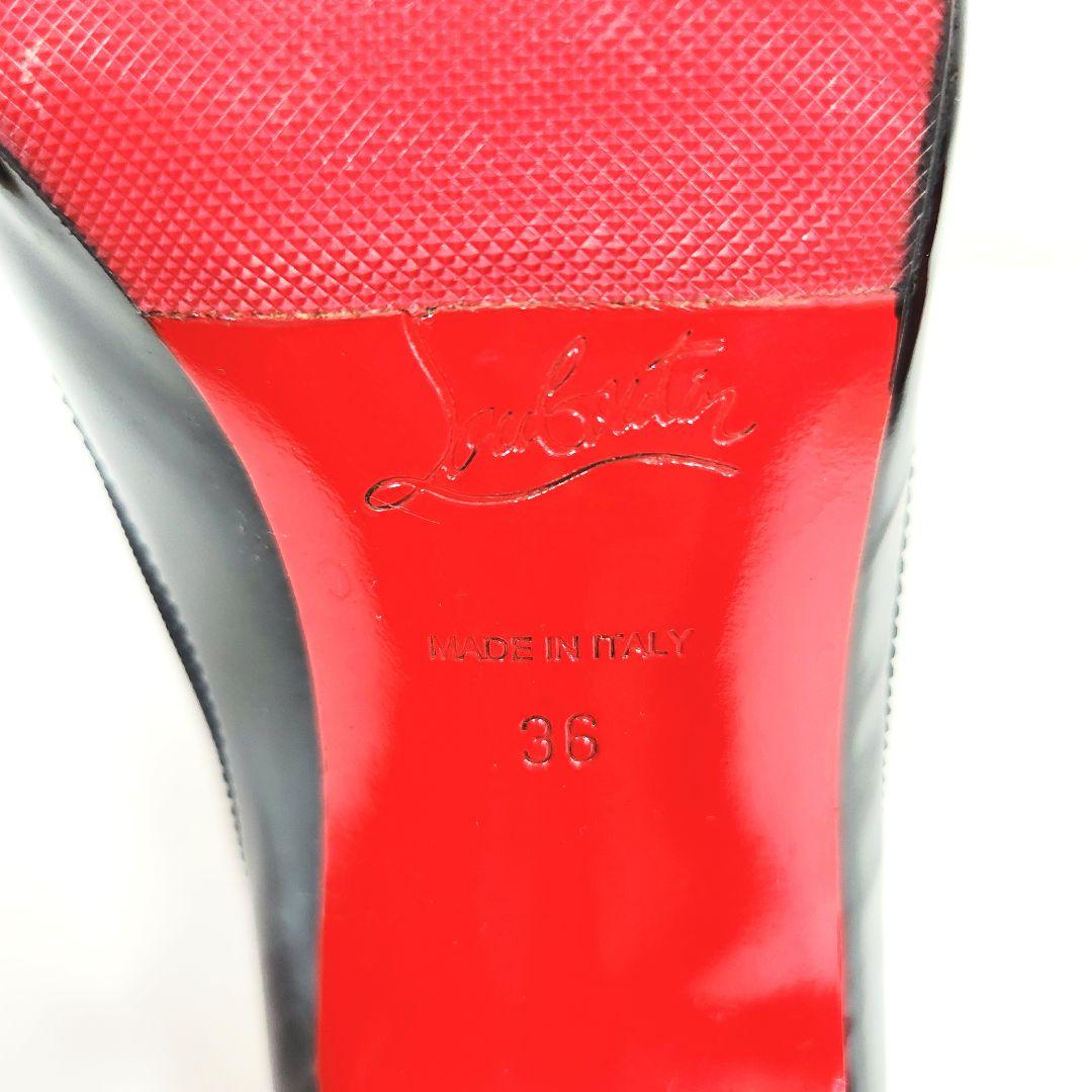 Christian Louboutin パンプス レッドソール エナメル リボン