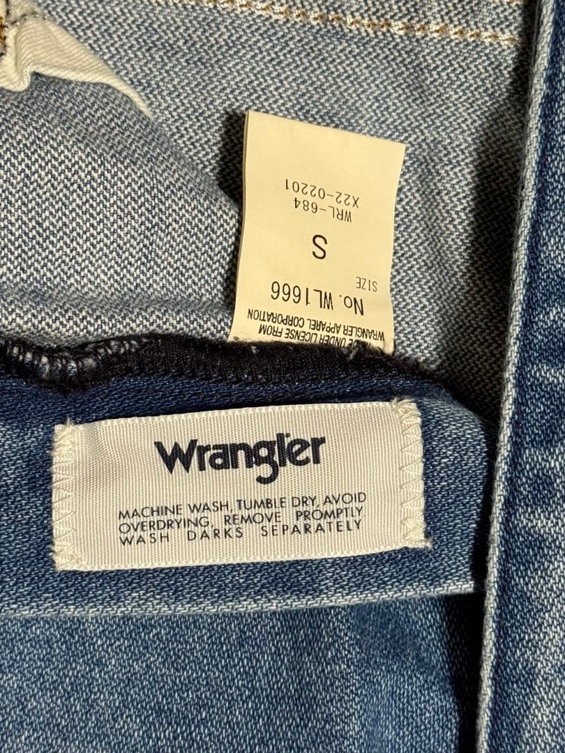 新品未使用　Wrangler ラングラー　フレアデニム　パッチワーク　S