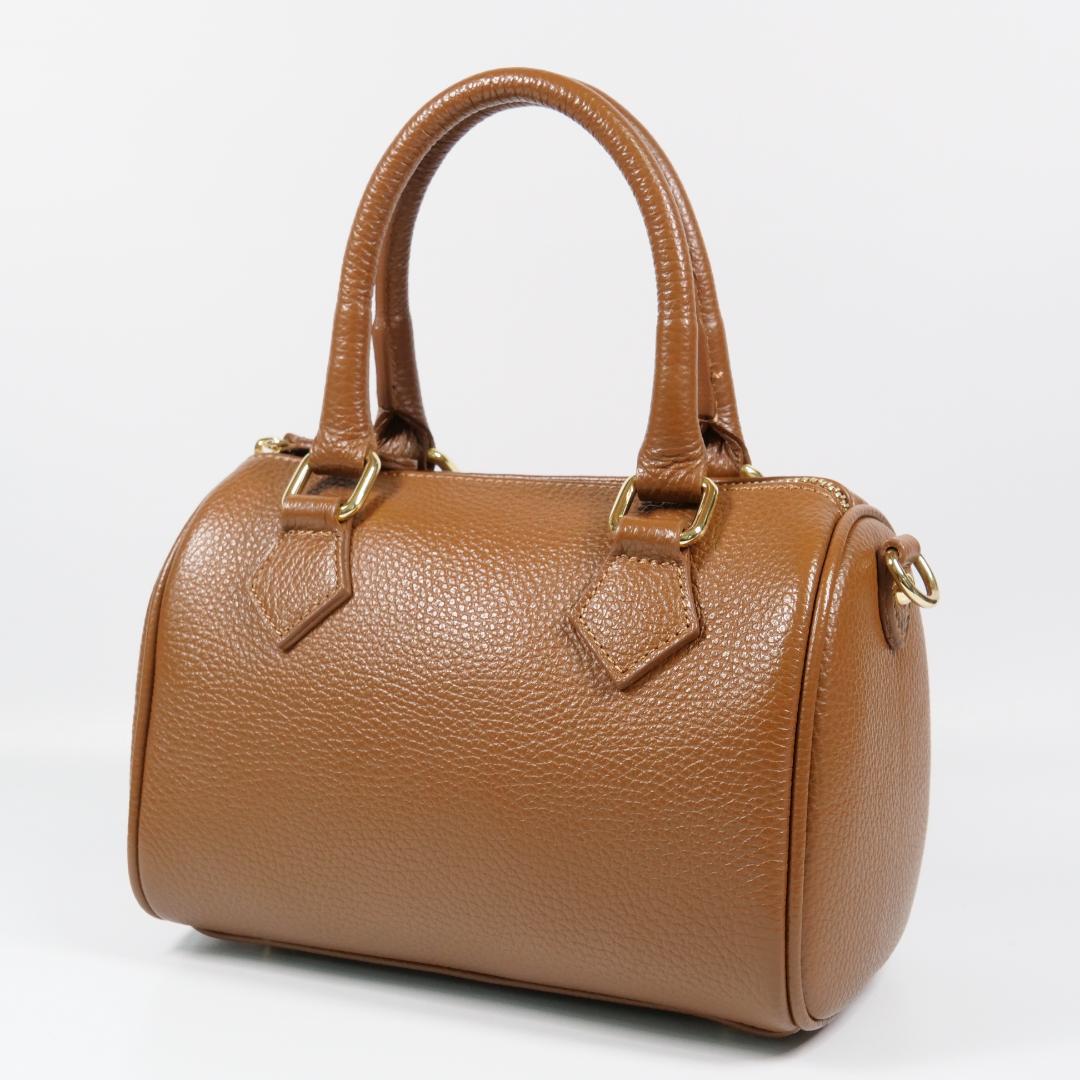 極美品✨オウレンティ ミニボストンバッグ ハンドバッグ 2way ブラウン