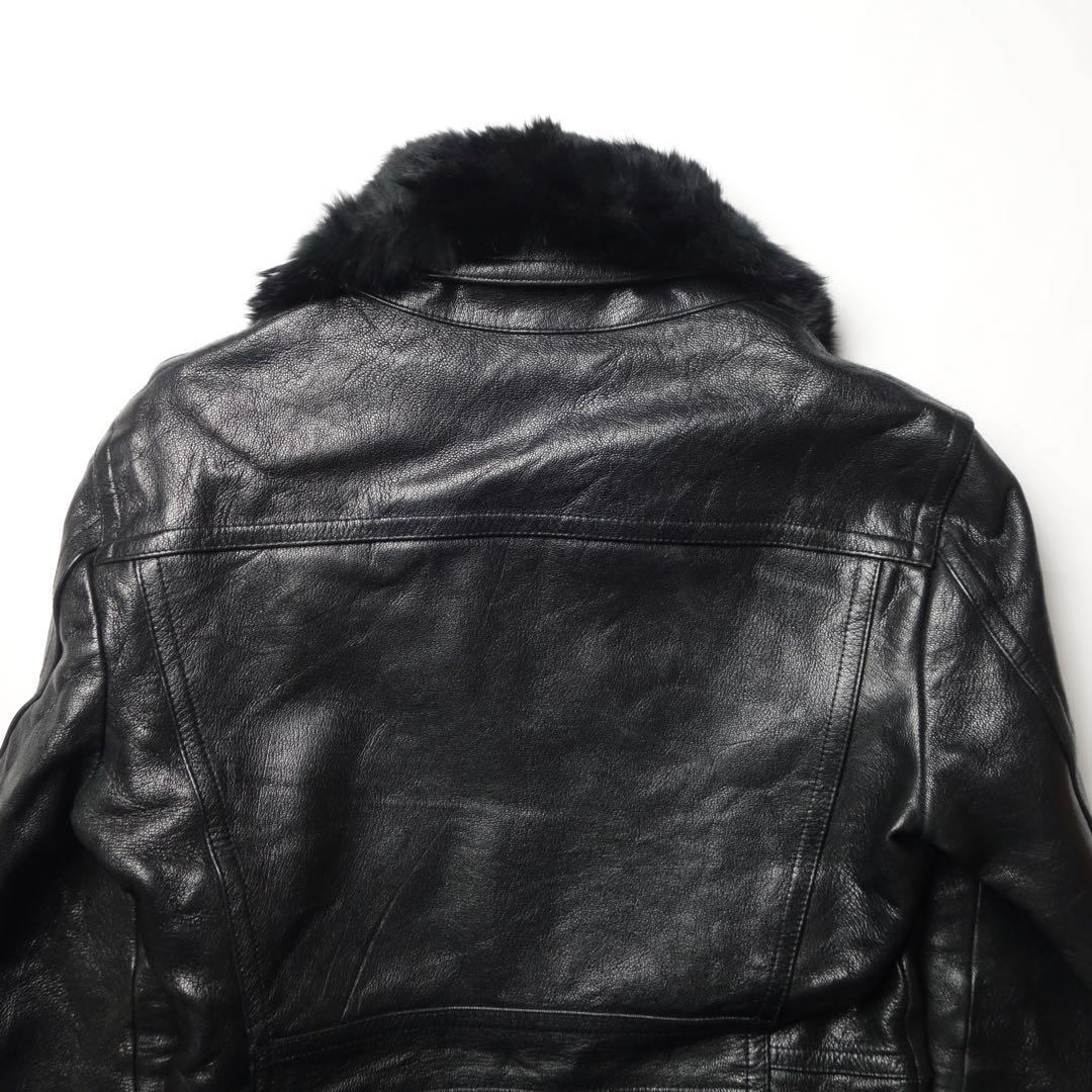 ジャケット・アウター 00s Tornado Mart Fur Leather Riders JKT